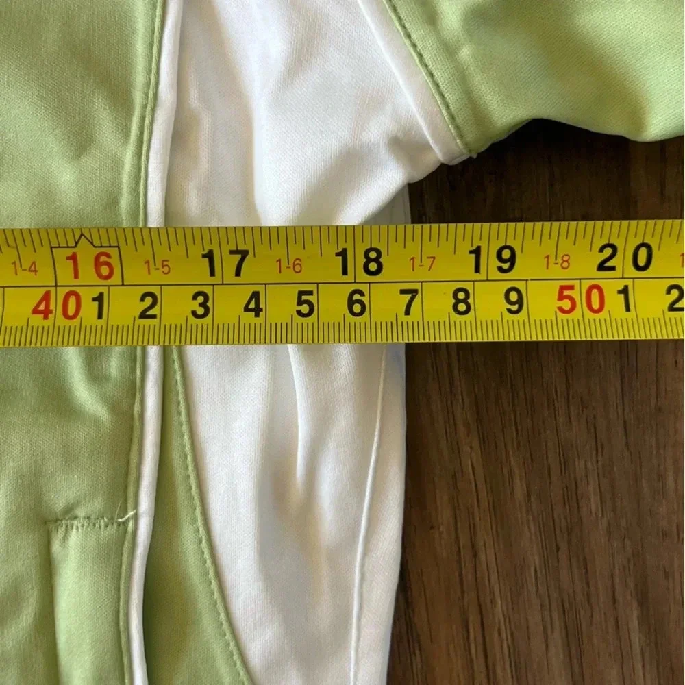 NWT Glen Echo Stretch Tech Rain Gear Waterproof Golf Jacket Lime White Size S